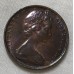 AUSTRALIA 1967 . TWO 2 CENTS COIN . FRILLED NECK LIZARD . UNCIRCULATED